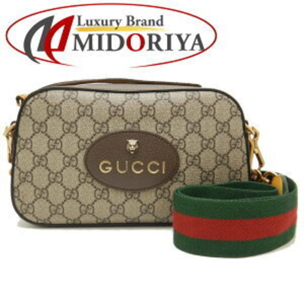 GUCCI Shoulder Bag Neo GG Supreme Canvas Brown